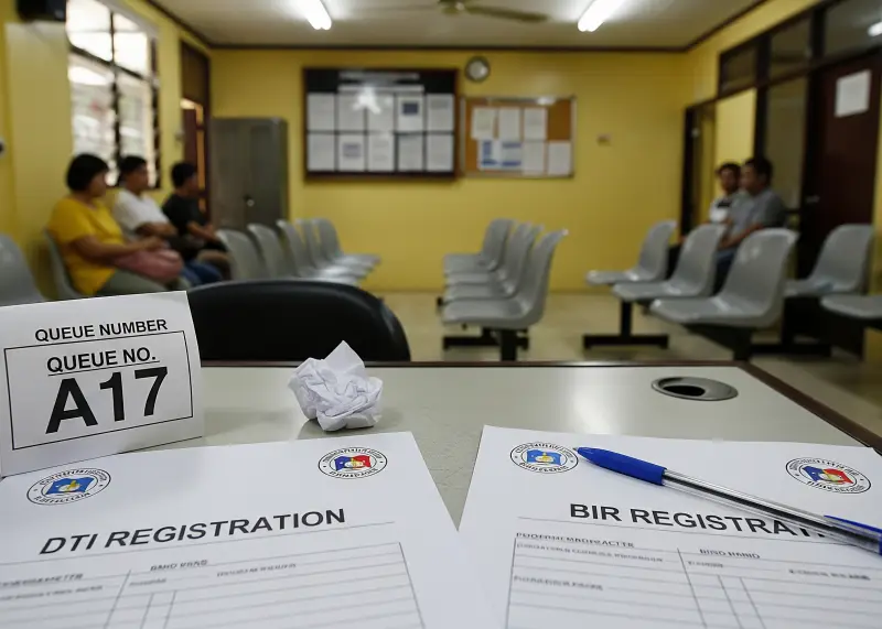 filipino food cart business paperwork DTI and BIR registration forms for starting a food cart business in the Philippines.