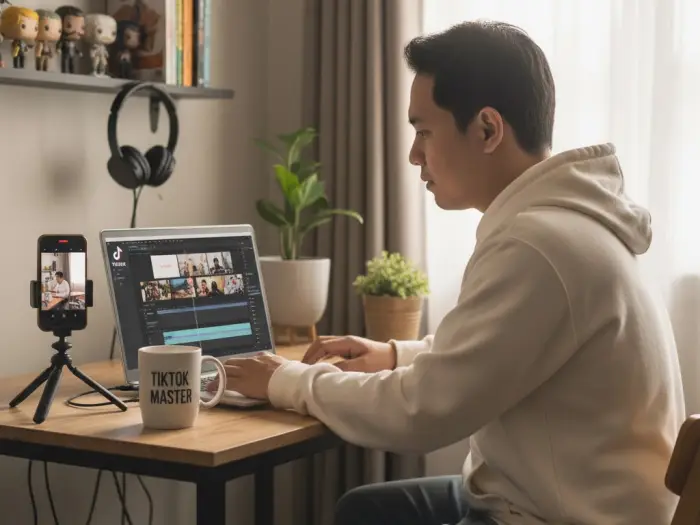 filipino tiktok creators earning income online Pinoy TikTok Influencers working from home creating monetized content