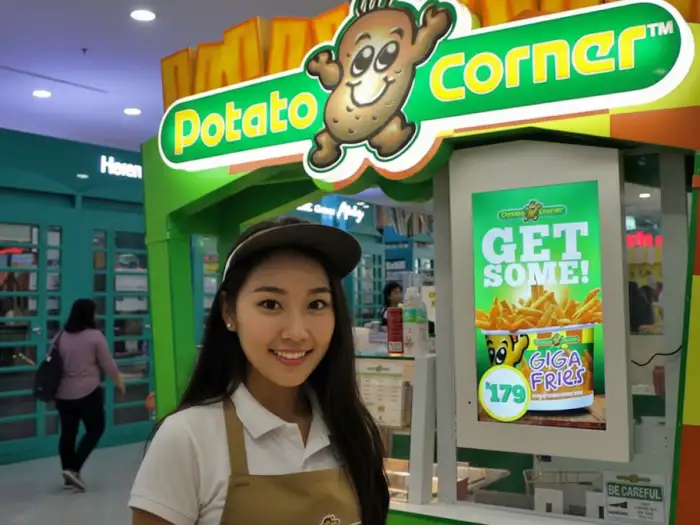 potato corner franchise booth Potato Corner franchise booth in the Philippines serving flavored fries