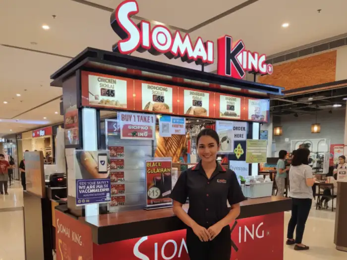siomai king franchise booth Siomai King food cart franchise in the Philippines serving affordable siomai meals