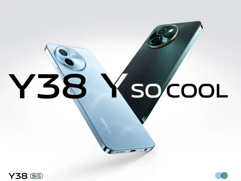 vivo y38 5g Highlight sophistication with the 0.4mm Sunburst Camera Ring design.