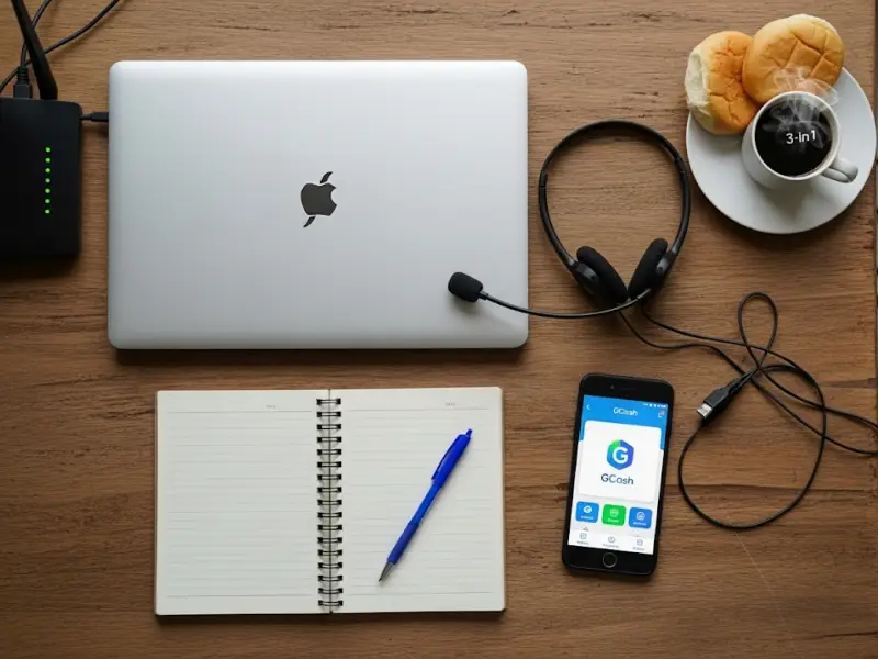 budget tools virtual assistant setup Laptop, headset, and basic tools for a budget-friendly virtual assistant setup.