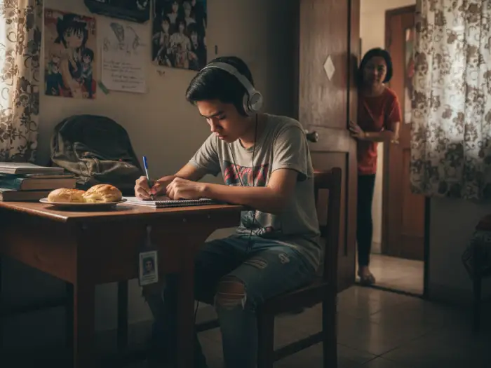 filipino teens rebellion guiding adolescents ph Filipino teen reflecting alone as parents try guiding adolescents PH with patience.