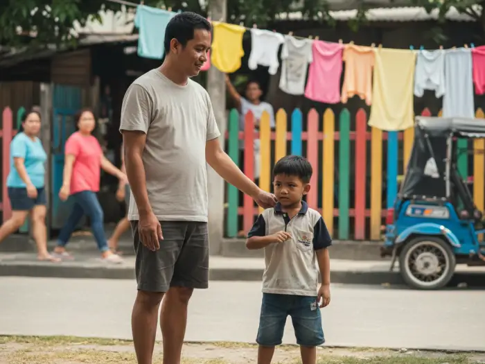 how to handle bully pinoy Filipino father teaching son how to respond to school bullying Philippines.