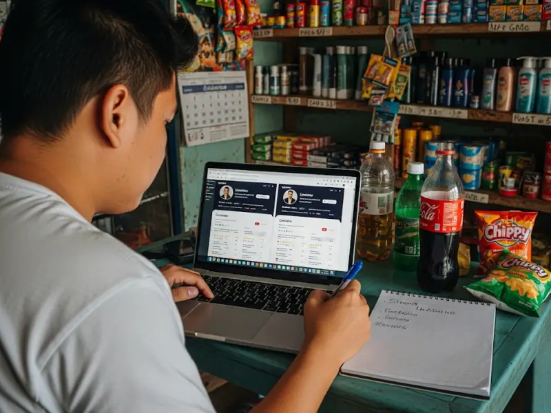learn from successful upwork profiles Filipino freelancer studying successful Upwork profiles.