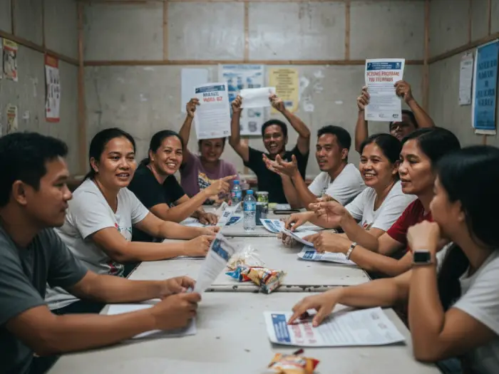 special programs nz filipinos Filipinos in barangay hall reviewing NZ special programs for Filipino professionals.