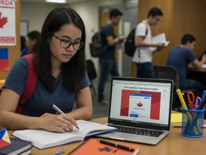 student to pr pathway canada philippines Filipino student studying in Canada, working toward PGWP and PR.