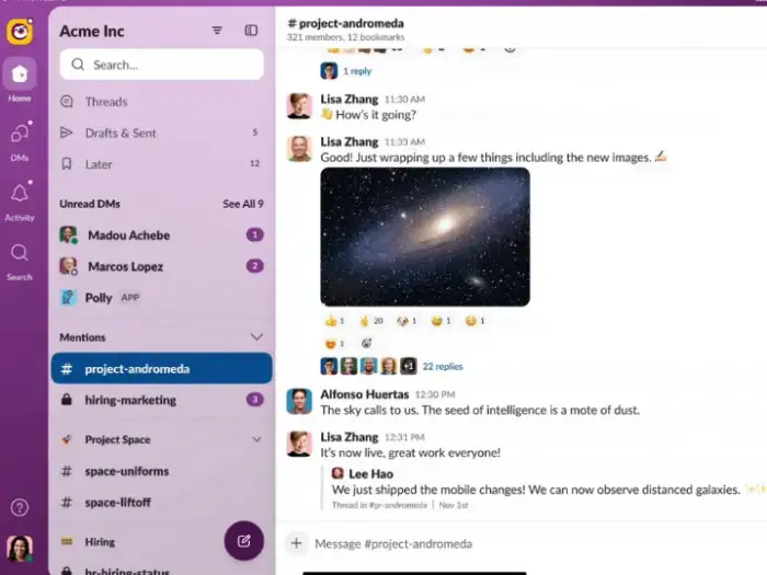 apps for filipino freelancers slack Slack app for Filipino freelancers used for team communication and organized client chats.