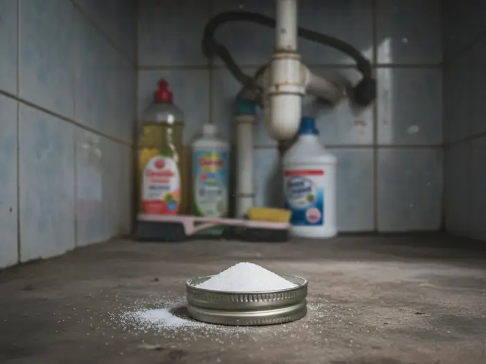 baking soda sugar bait cockroaches Baking soda and sugar DIY cockroach bait under Pinoy sink