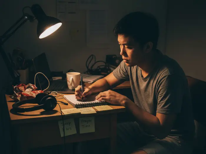 filipino burnout routine tips Filipino worker building a stress-resilient routine to avoid burnout.