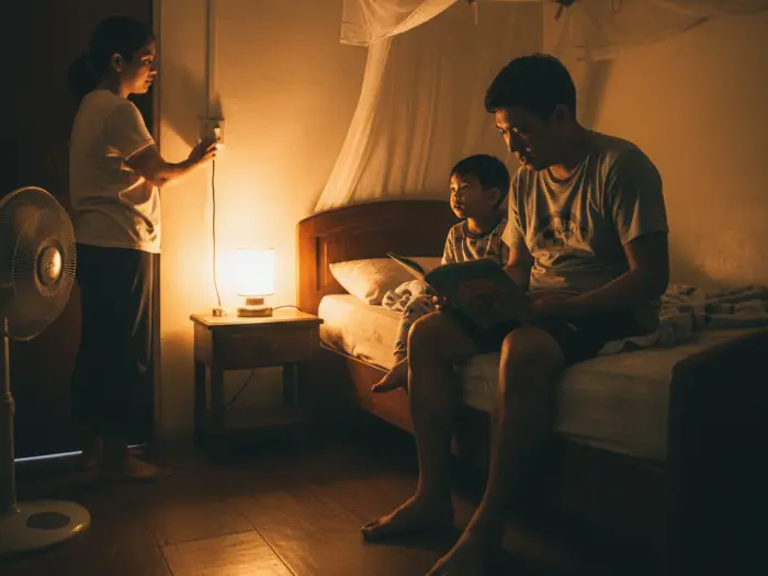 iwas puyat tips para makatulog filipino family Filipino family bedtime routine showing iwas puyat tips and better sleep habits.