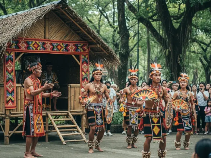 kadayawan history indigenous tribes performance davao Indigenous performers showcasing tribal dances and music during Kadayawan cultural presentations.