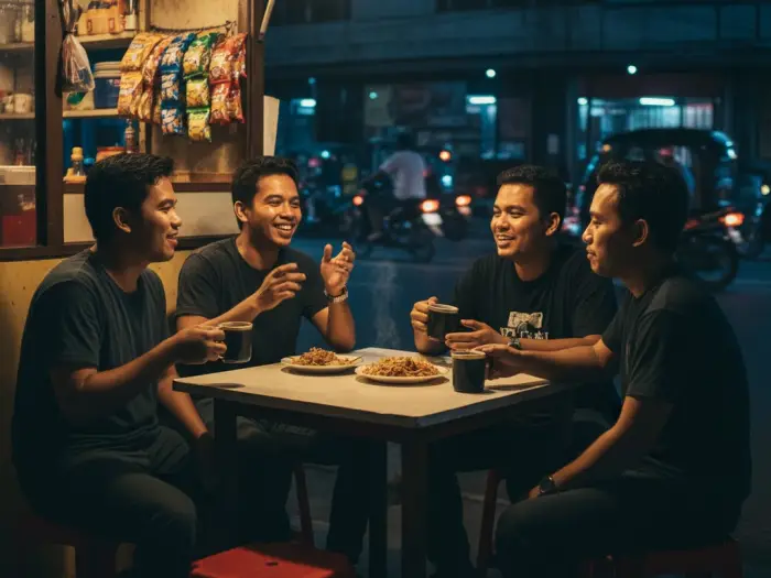 pagpag after wake carinderia scene Filipinos doing pagpag by eating at a carinderia after attending a wake.