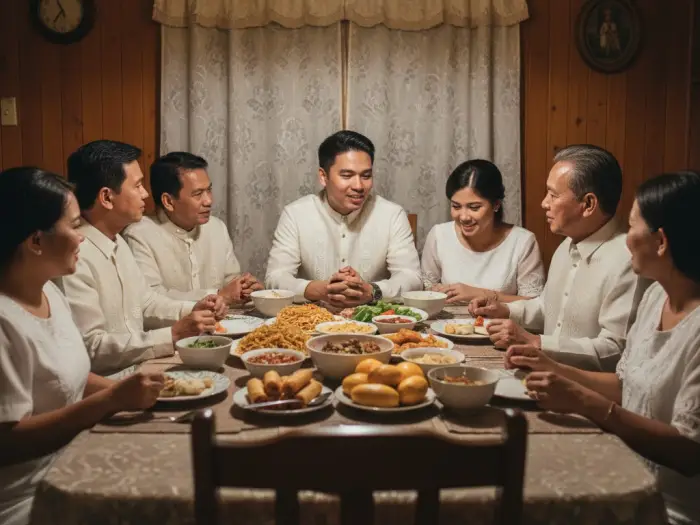 pamamanhikan filipino wedding tradition Filipino families gathered for pamamanhikan, the traditional pre-wedding courtship visit.