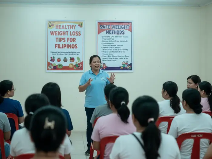 weight loss tips for filipinos community faq Barangay seminar on healthy weight loss tips for Filipinos.