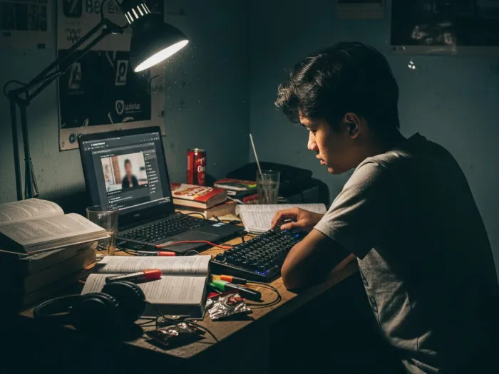 study tips it certification exam prep filipinos philippines Filipino IT student preparing for certification exams using online study resources.